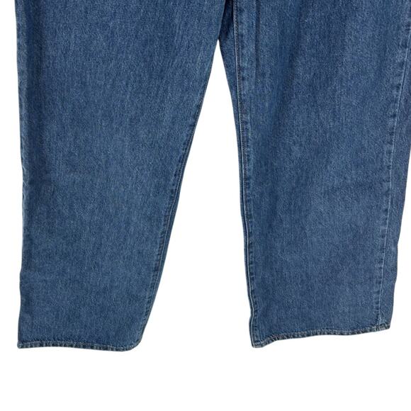 Levi's Blue High Waisted Straight Leg Jeans - Picture 5 of 11
